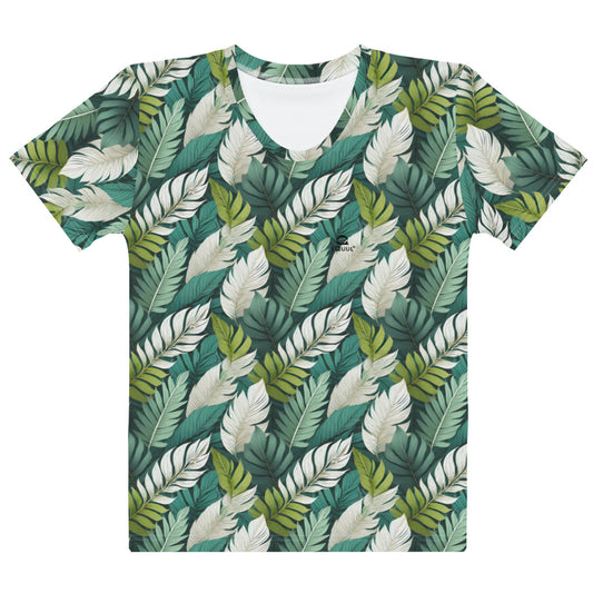 Women's T-Shirt Tropical Leafs #SquulOfFlowers