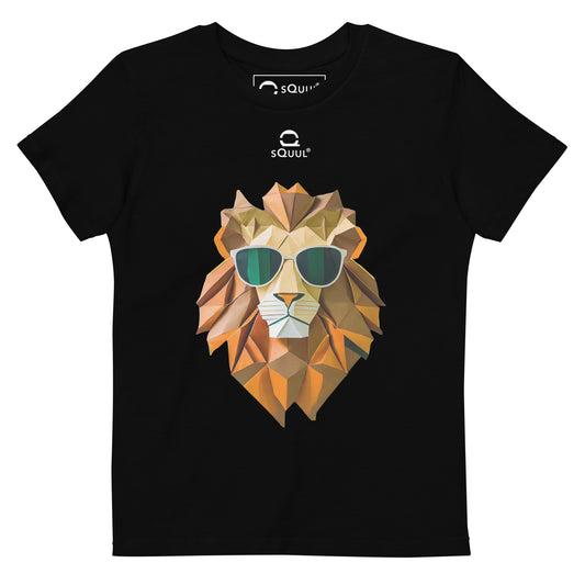 Organic Cotton Kids T-Shirt Cool Lion #SquulOfLions
