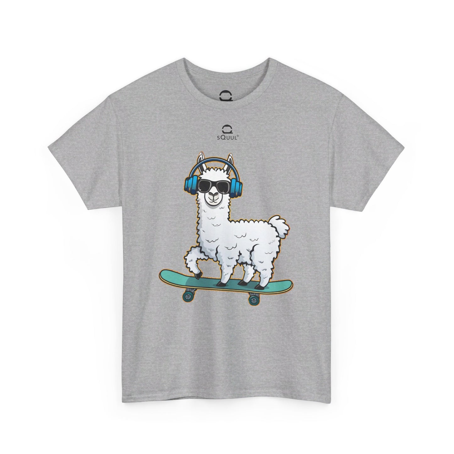 Skateboard Funny Lama Cotton T-Shirt #SquulOfLama