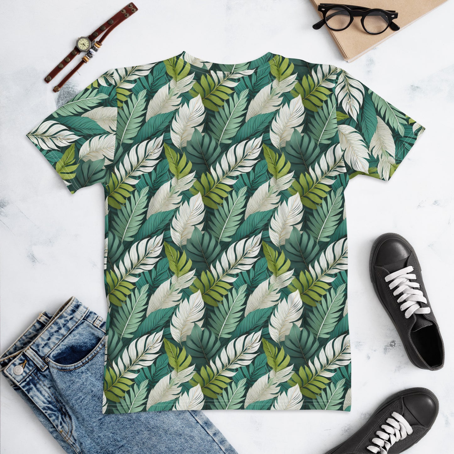 Women's T-Shirt Tropical Leafs #SquulOfFlowers