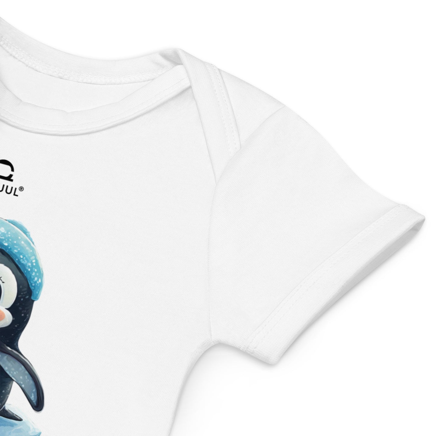 Organic Baby Bodysuit Cute Penguin #SquulOfCute