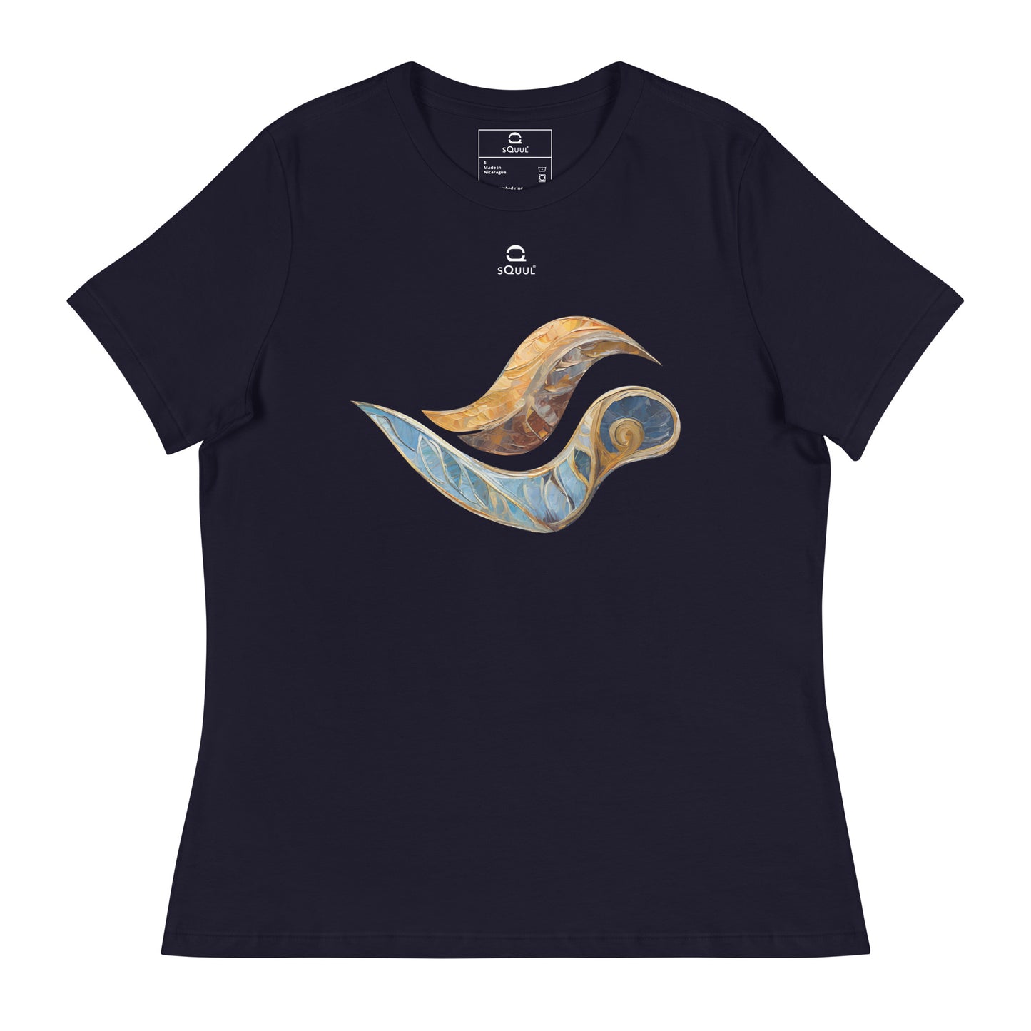 Relaxed T-Shirt Feather Wave #SquulOfArabesque